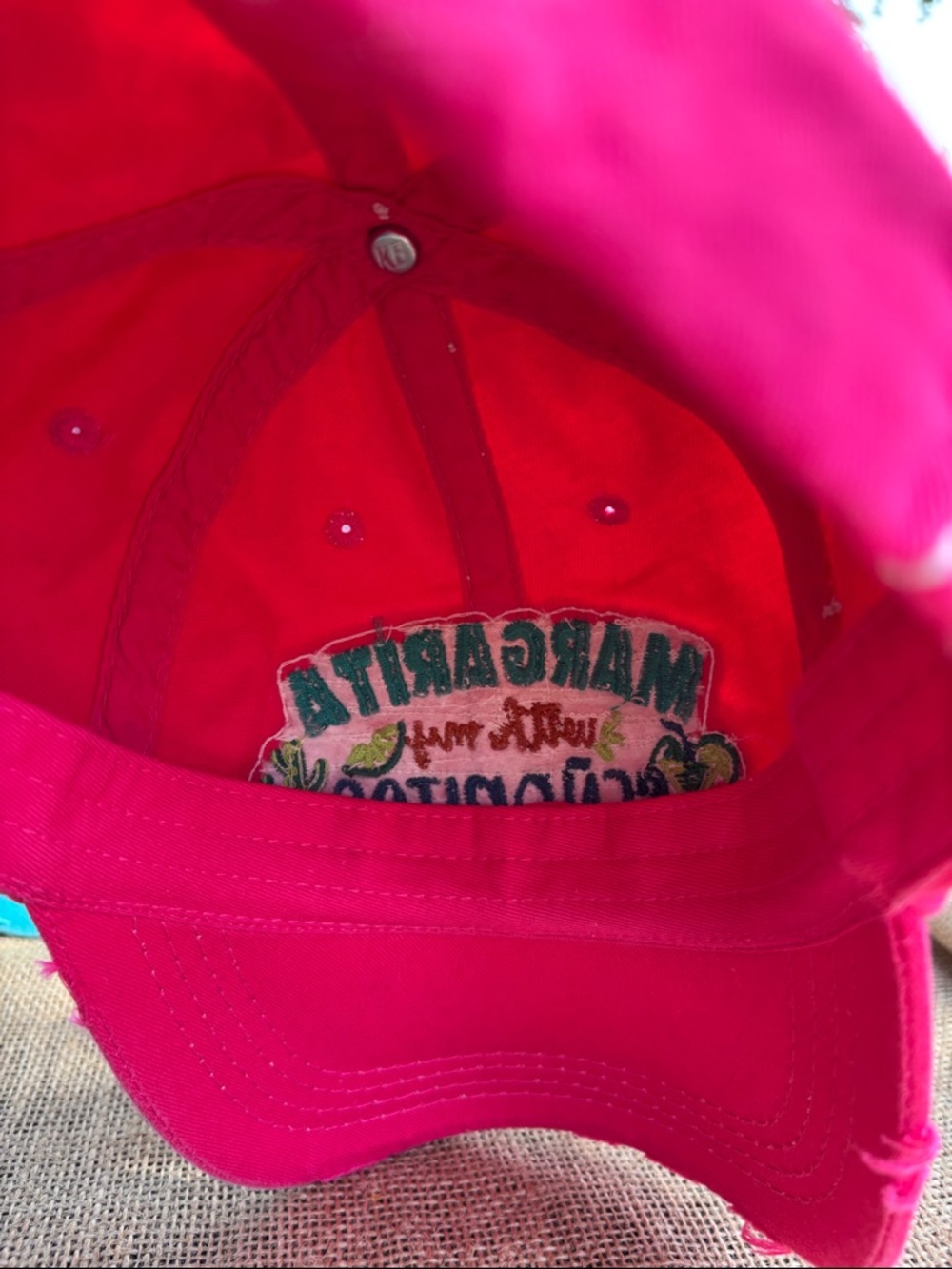 KBETHOS Hot Pink "Margarita with my Señoritas" Embroidered Baseball Cap - Picture 4 of 5